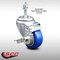 Service Caster 3 Inch SS Blue Polyurethane Swivel 3/8 Inch Threaded Stem Caster with Brake SCC SCC-SSTS20S314-PPUB-BLUE-TLB-381615 - alternate 1